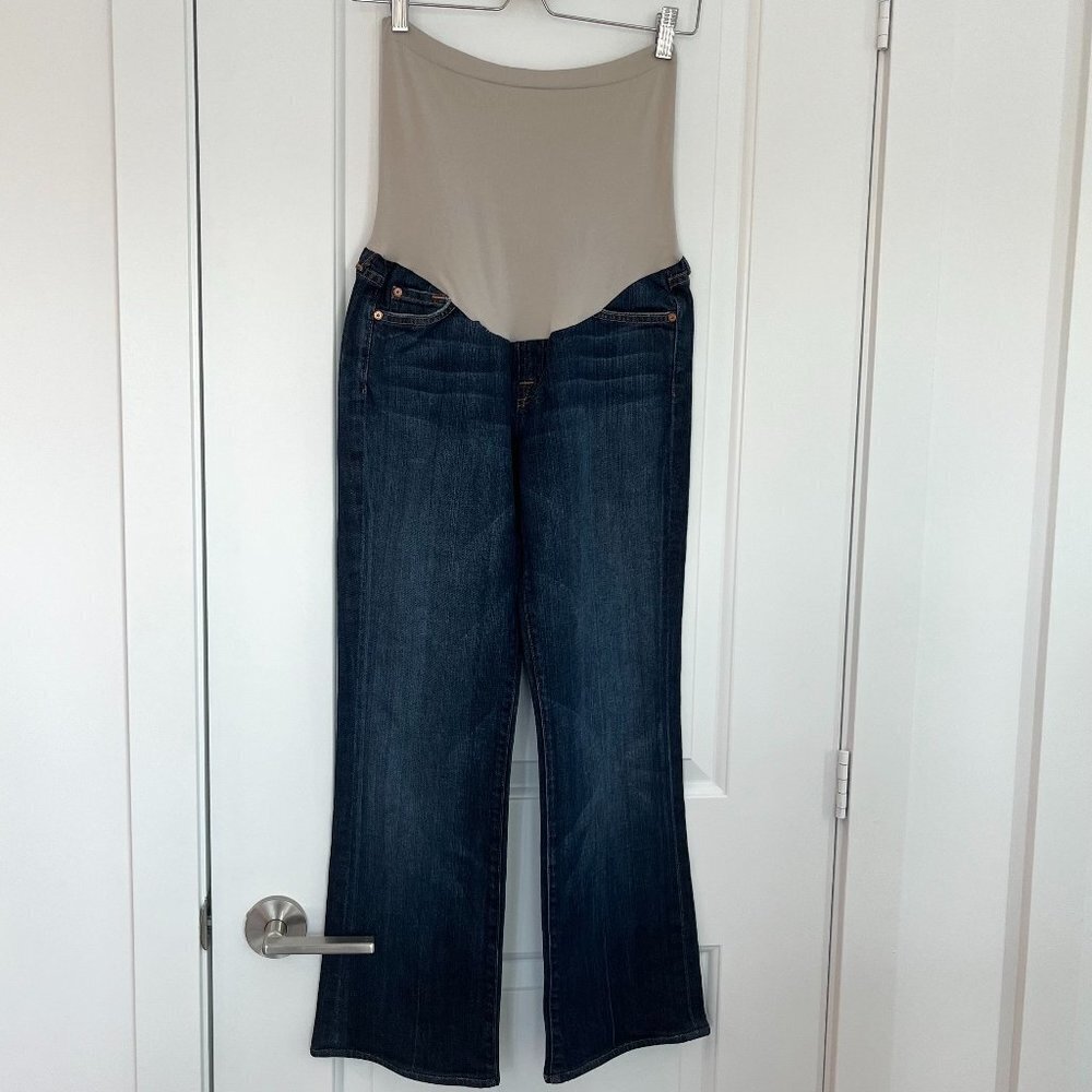 7 For All Mankind Bootcut Maternity Jeans Blue, Size 30